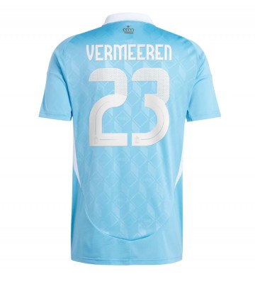 Belgien Arthur Vermeeren #23 Udebanetrøje EM 2024 Kort ærmer